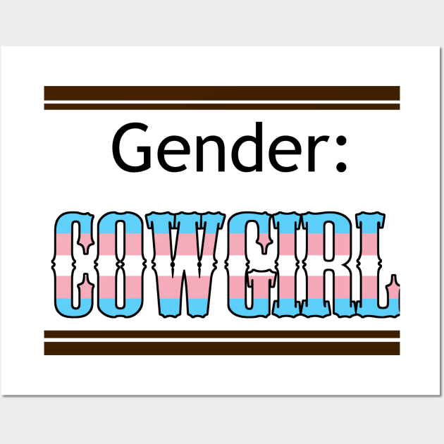Gender: COWGIRL - Trans Colors Wall Art by Akamaru01